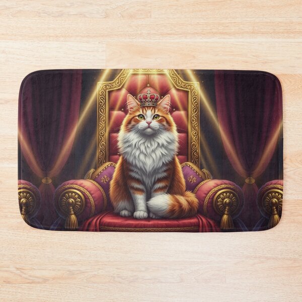 Item preview, King Of My Own World Cat designed and sold by PetJoyPrintsCO.