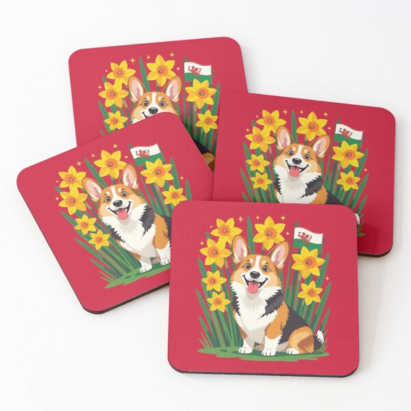 Item preview, Cute Corgi Dog Amongst Daffodils Supporting Wales designed and sold by taiche.