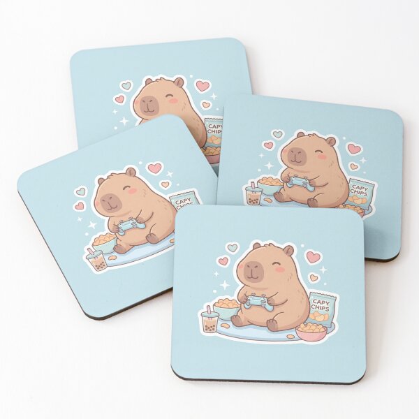 Item preview, Cute Capybara Gamer  designed and sold by ClarkeHolanda.
