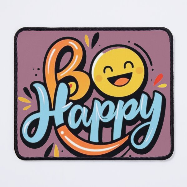 Item preview, Positive Be Happy Smiley Face | Colorful Motivational Art designed and sold by GunnuDesigns.