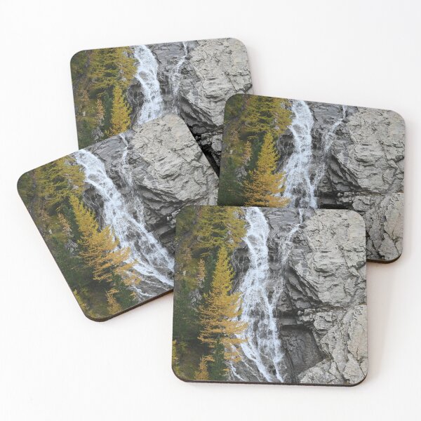 Item preview, Mountain waterfall photography, Barcelonnette designed and sold by CadresSauvages.