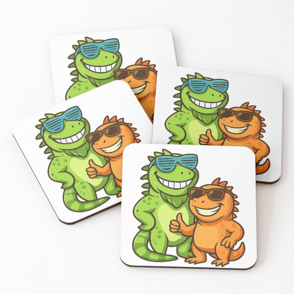 Item preview, Cool Iguana with Sunglasses – Fun Cartoon Reptile Design designed and sold by Tw1nsAIArt.