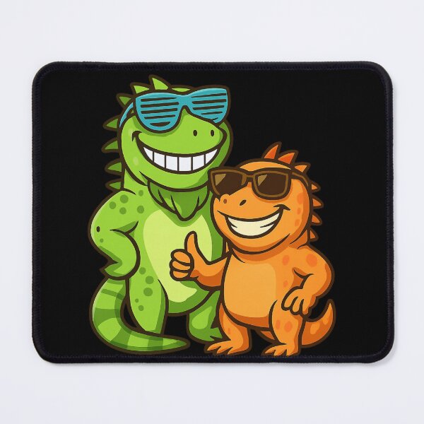 Item preview, Cool Iguana with Sunglasses – Fun Cartoon Reptile Design designed and sold by Tw1nsAIArt.