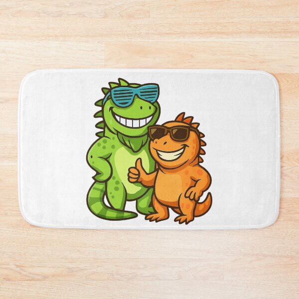 Item preview, Cool Iguana with Sunglasses – Fun Cartoon Reptile Design designed and sold by Tw1nsAIArt.
