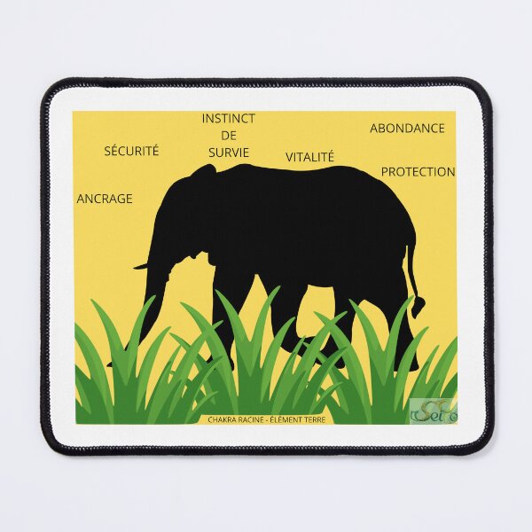 Item preview, elephant mouse pad designed and sold by Laudevie.
