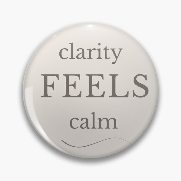 Item preview, Clarity Feels Calm Minimalist Typography designed and sold by Minimalist Typography.