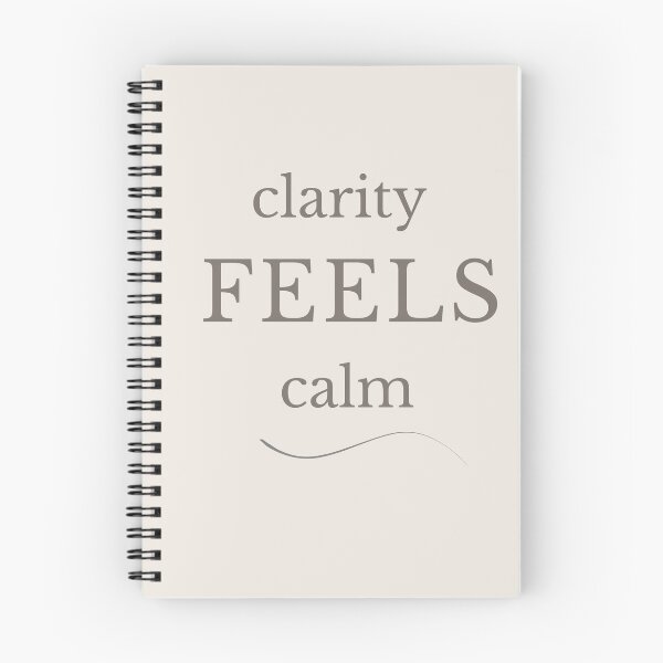 Item preview, Clarity Feels Calm Minimalist Typography designed and sold by Minimalist Typography.