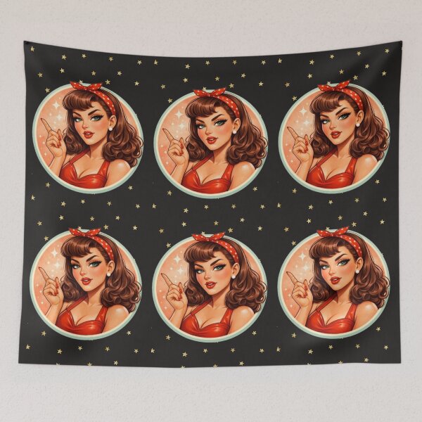 Item preview, FLY, My Baby – Retro Bombshell Pin-Up Art designed and sold by Bea May Bombshell Studio.