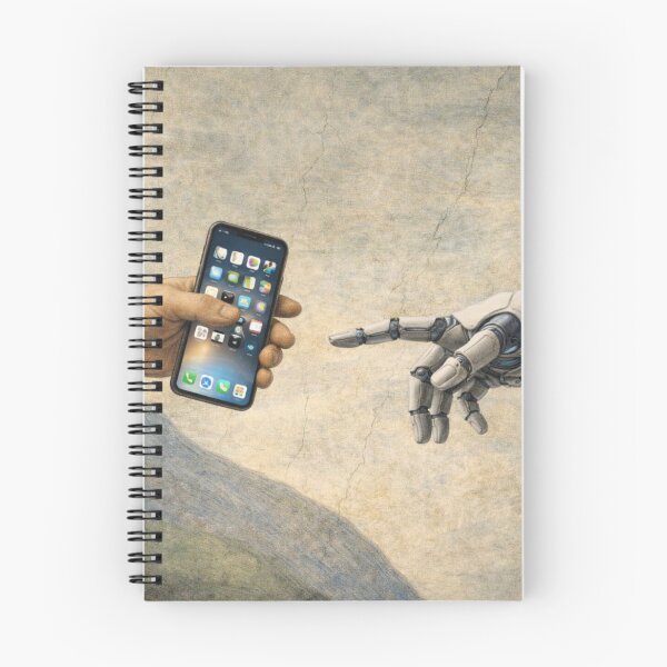 Item preview, Human and Robot Connection Parody designed and sold by RØNI AI.