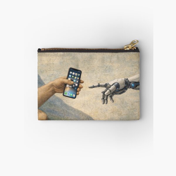 Item preview, Human and Robot Connection Parody designed and sold by RØNI AI.