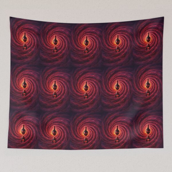 Item preview, Time Vortex  Bottle Stickers - Elegant Wine in a Fiery Spiral designed and sold by CzipipitoStudio.