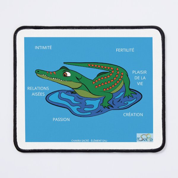 Item preview, Crocodile mouse pad designed and sold by Laudevie.