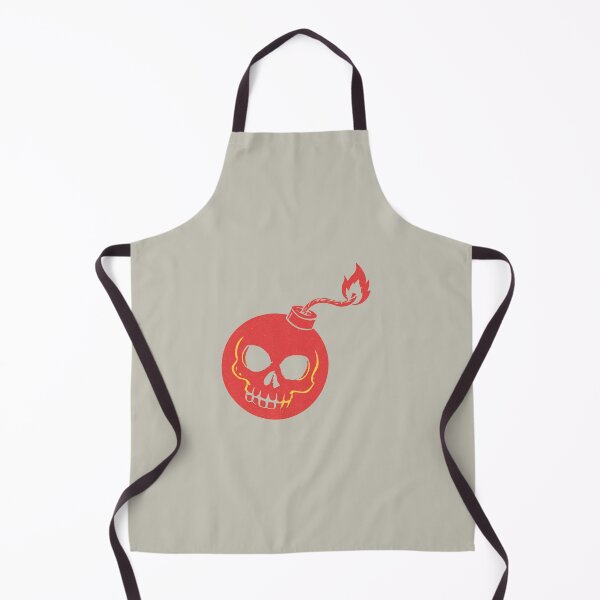 Item preview, red bomb with a skull face designed and sold by Akali Design.