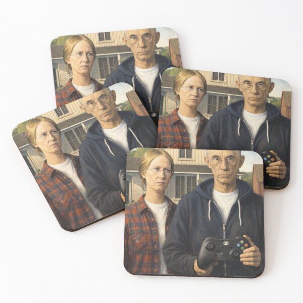 Item preview, Modern Couple Gothic Parody designed and sold by RØNI AI.