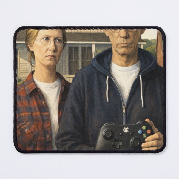 Item preview, Modern Couple Gothic Parody designed and sold by RØNI AI.