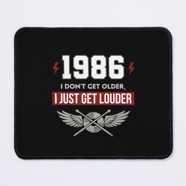 Item preview, Vintage 1986 Drummer Birthday - I Don't Get Older I Just Get Louder designed and sold by LinaValearte.