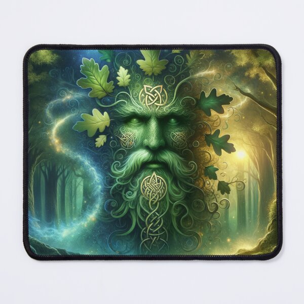 Item preview, Green Man Celtic Forest Spirit – Mythology Fantasy Nature Art designed and sold by AnalajiaDesigns.