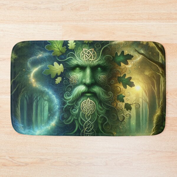 Item preview, Green Man Celtic Forest Spirit – Mythology Fantasy Nature Art designed and sold by AnalajiaDesigns.