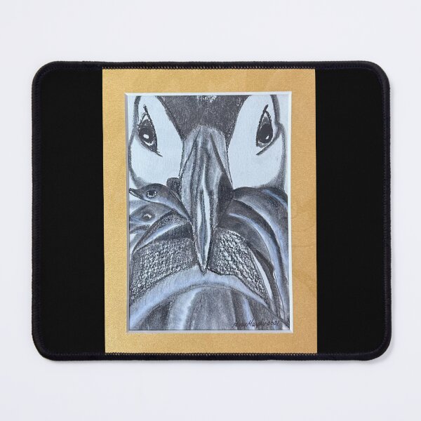 Item preview, Puffin with dinner designed and sold by PaintedPuffins.
