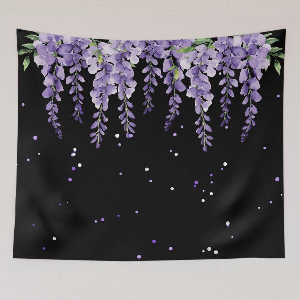 Item preview, Wisteria Romance – Regency Garden Aesthetic Purple Floral Design designed and sold by x7777x.