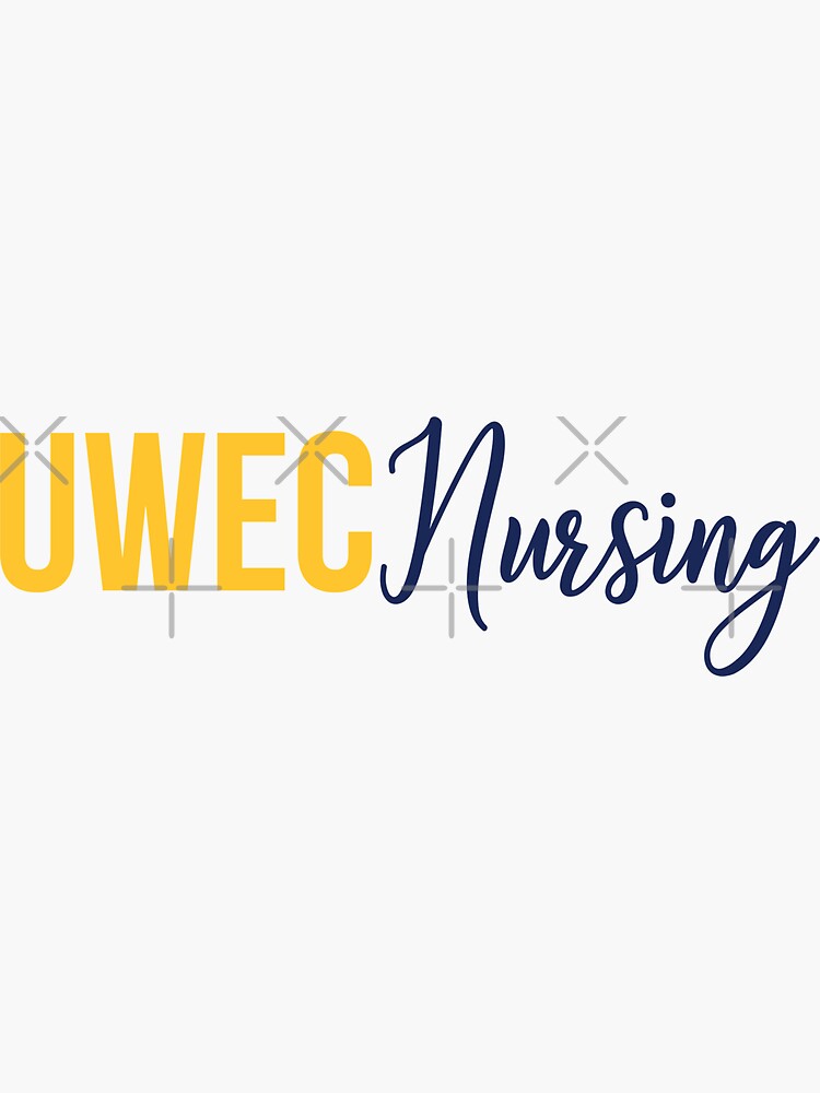 "UWEC Nursing" Sticker for Sale by mynameisliana | Redbubble