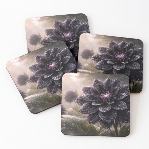 Item preview, Midnight Dew Dahlia designed and sold by SpicyWind.