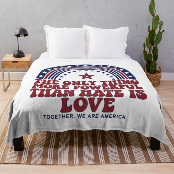 Item preview, The Only Thing More Powerful Than Hate Is Love America With Integrity designed and sold by SkeletonsDanger.