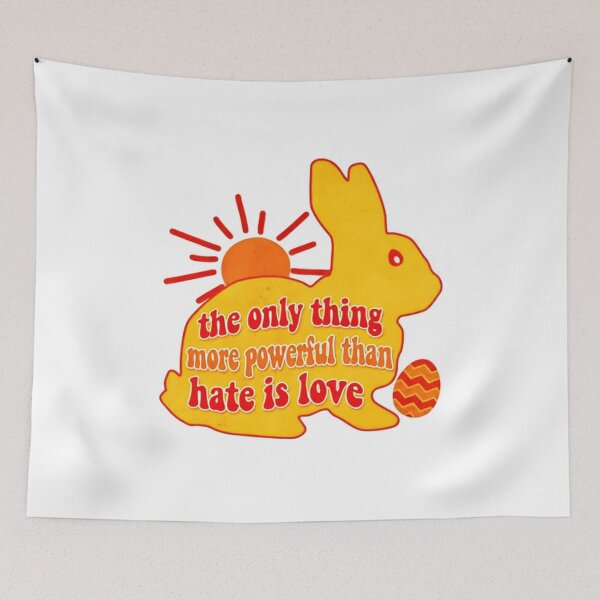 Item preview, The Only Thing More Powerful Than Hate Is Love American Values Matter designed and sold by SkeletonsDanger.