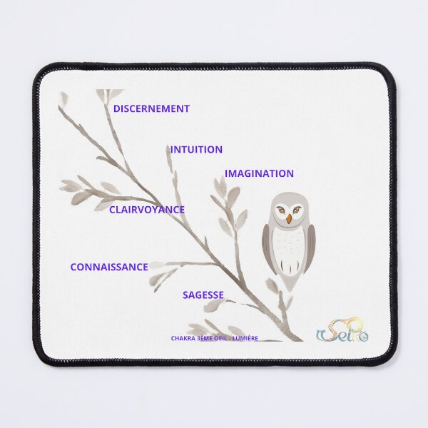 Item preview, Owl mouse pad designed and sold by Laudevie.