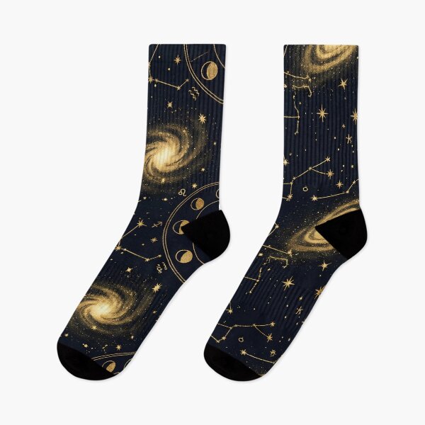 Item preview, Celestial Gold - Astrological Galaxy & Stars Pattern designed and sold by Neon Nature Studio.