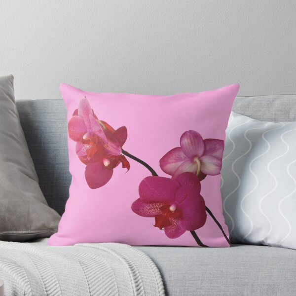 Item preview, pink orchid on stem flower sticker  designed and sold by inainart.