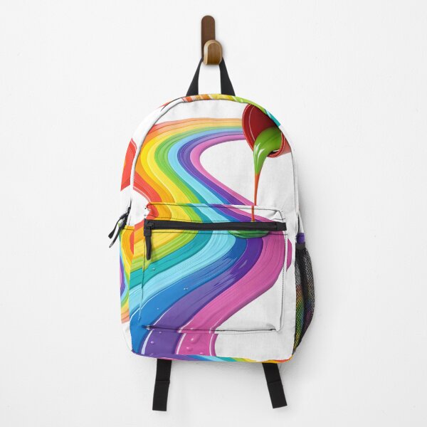 Item preview, Vibrant Glossy Rainbow Paint Pour designed and sold by Angellacelin.