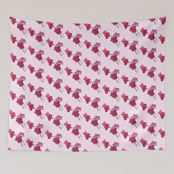 Item preview, pink orchid on stem flower sticker  designed and sold by inainart.