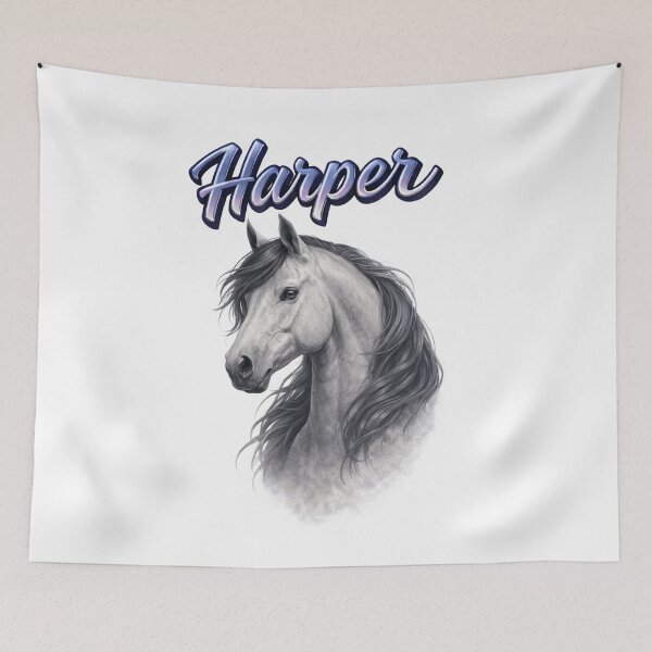 Item preview, Harper Horse Zodiac — Freedom, Grace and Inner Strength of the Chinese Horse designed and sold by AlexLineArt.