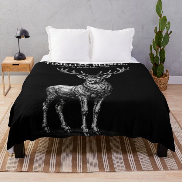 Item preview, Timeless Beings – Vintage Stag Illustration | Mythic Forest Spirit Tee designed and sold by bazstees54.