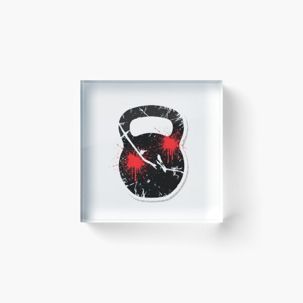 Item preview, Gritty Kettlebell Strength Training Stencil Design designed and sold by Amazing Graphics.