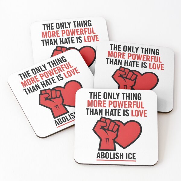 Item preview, The Only Thing More Powerful Than Hate Is Love ABOLISH ICE  designed and sold by Uglyandcute.