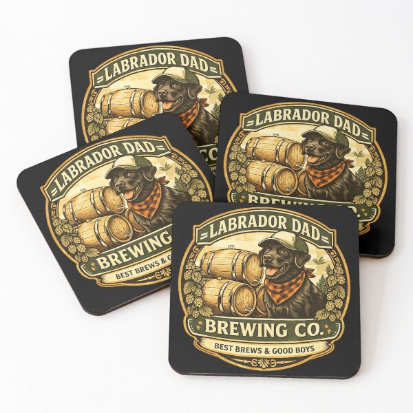 Item preview, Labrador Dad Brewing Co Gift – Craft Beer Lover Dog Dad Vintage Brewery Shirt designed and sold by PawPrintCustom.