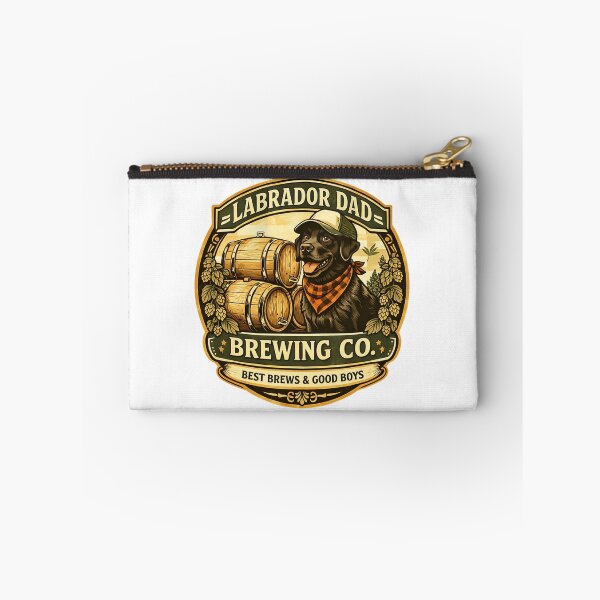 Item preview, Labrador Dad Brewing Co Gift – Craft Beer Lover Dog Dad Vintage Brewery Shirt designed and sold by PawPrintCustom.