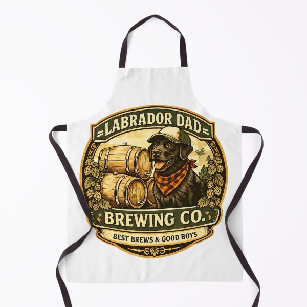 Item preview, Labrador Dad Brewing Co Gift – Craft Beer Lover Dog Dad Vintage Brewery Shirt designed and sold by PawPrintCustom.