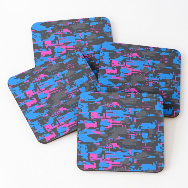 Item preview, Cyber Camo - Digital Glitch Streetwear Pattern designed and sold by Neon Nature Studio.