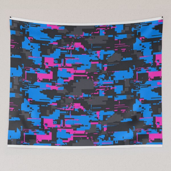 Item preview, Cyber Camo - Digital Glitch Streetwear Pattern designed and sold by Neon Nature Studio.