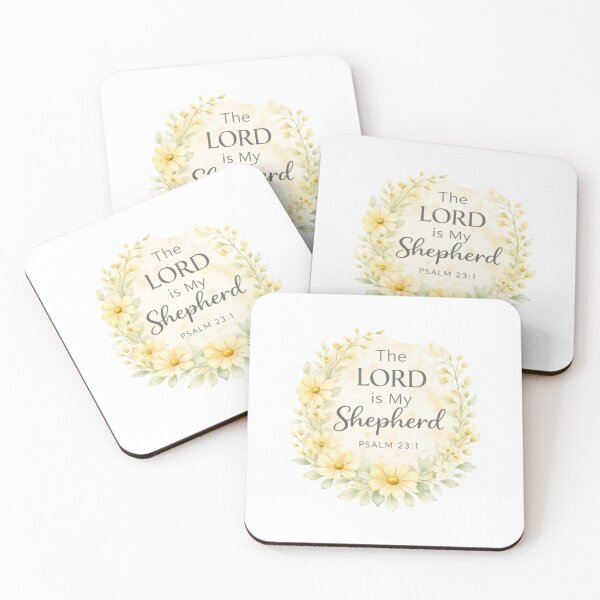 Item preview, The Lord Is My Shepherd – Psalm 23:1 Floral Bible Journaling Sticker designed and sold by DigiWoosh.