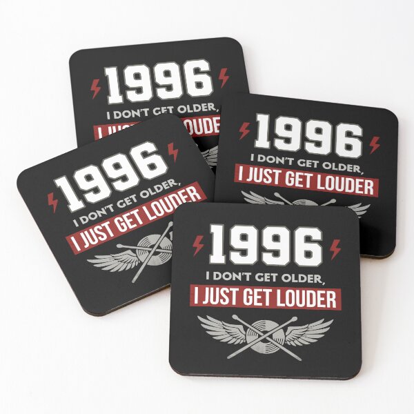 Item preview, Vintage 1996 30th Drummer Birthday - I Don't Get Older I Just Get Louder designed and sold by LinaValearte.