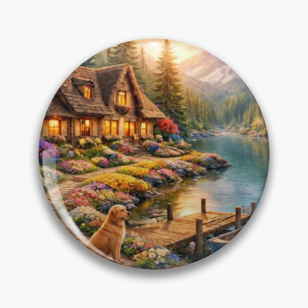 Item preview, Golden Hour at the Garden Cottage designed and sold by Catfighter.