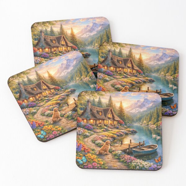 Item preview, Golden Hour at the Garden Cottage designed and sold by Catfighter.
