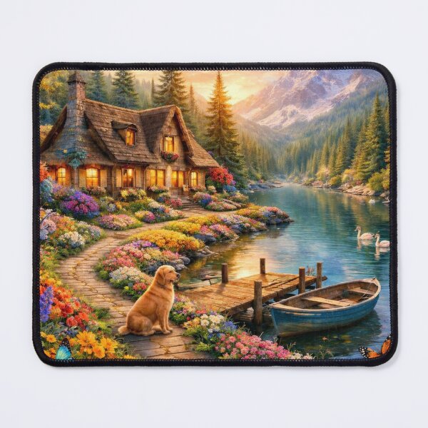 Item preview, Golden Hour at the Garden Cottage designed and sold by Catfighter.