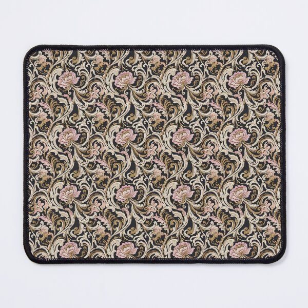 Item preview, Vintage Baroque Embroidery: Midnight Rose & Golden Filigree designed and sold by prunusito.