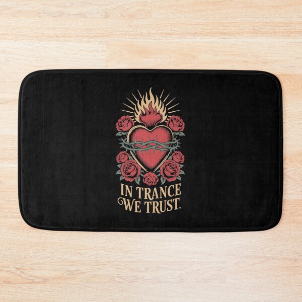 Item preview, In Trance We Trust – Sacred Heart Psytrance Rave Graphic  designed and sold by paulo silveira.