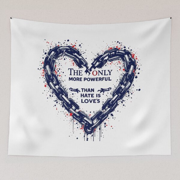 Item preview, The Only Thing More Powerful Than Hate Is Love ABOLISH ICE  designed and sold by Uglyandcute.